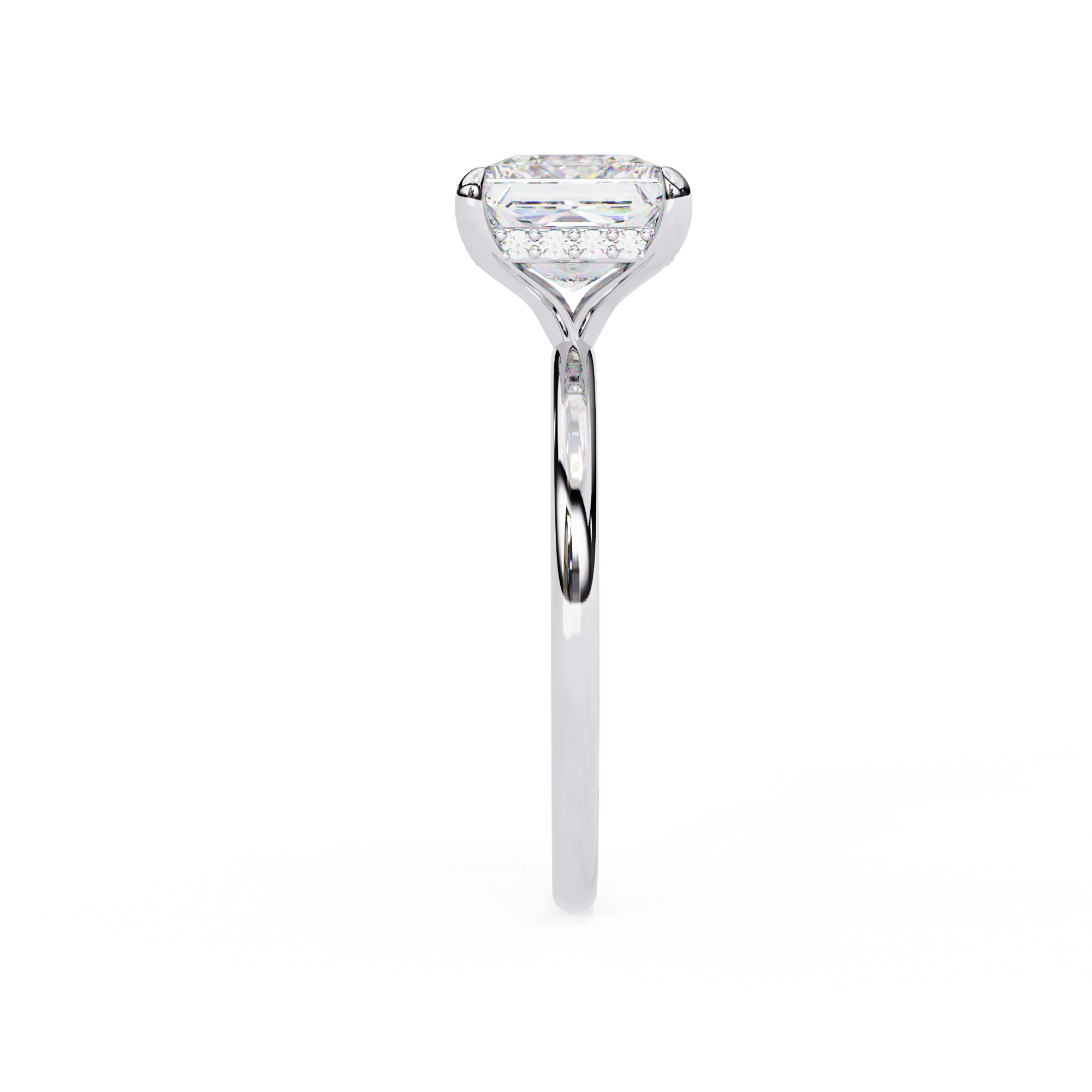Buy 2.36ct Princess Cut Natural Diamond Ring Solitairekart